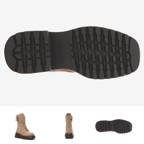 Vince Camuto  Monchia Double Buckle Combat Boot - Picture 3 of 5